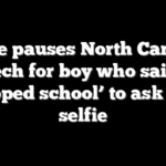 Vance pauses North Carolina speech for boy who said he ‘skipped school’ to ask for a selfie