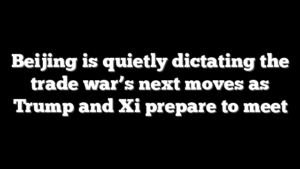 Beijing is quietly dictating the trade war’s next moves as Trump and Xi prepare to meet