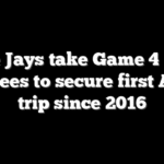 Blue Jays take Game 4 over Yankees to secure first ALCS trip since 2016