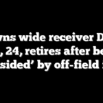 Browns wide receiver David Bell, 24, retires after being ‘blindsided’ by off-field injury
