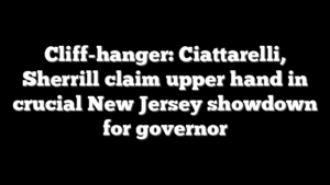Cliff-hanger: Ciattarelli, Sherrill claim upper hand in crucial New Jersey showdown for governor