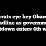 Democrats eye key Obamacare deadline as government shutdown enters 4th week
