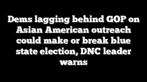 Dems lagging behind GOP on Asian American outreach could make or break blue state election, DNC leader warns