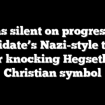 Dems silent on progressive candidate’s Nazi-style tattoo after knocking Hegseth for Christian symbol