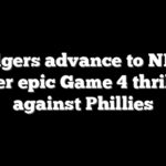 Dodgers advance to NLCS after epic Game 4 thriller against Phillies