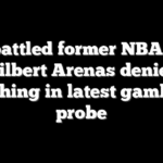 Embattled former NBA star Gilbert Arenas denies snitching in latest gambling probe