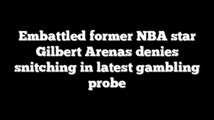 Embattled former NBA star Gilbert Arenas denies snitching in latest gambling probe