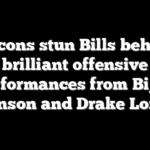 Falcons stun Bills behind brilliant offensive performances from Bijan Robinson and Drake London