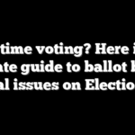First time voting? Here is the ultimate guide to ballot boxes, critical issues on Election Day