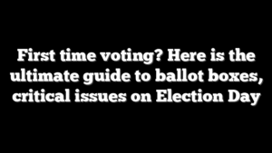 First time voting? Here is the ultimate guide to ballot boxes, critical issues on Election Day