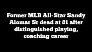 Former MLB All-Star Sandy Alomar Sr dead at 81 after distinguished playing, coaching career