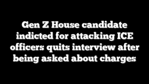 Gen Z House candidate indicted for attacking ICE officers quits interview after being asked about charges
