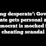 ‘Getting desperate’: Governor debate gets personal after Democrat is mocked for cheating scandal