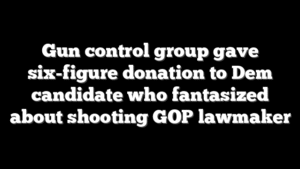 Gun control group gave six-figure donation to Dem candidate who fantasized about shooting GOP lawmaker