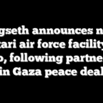 Hegseth announces new Qatari air force facility in Idaho, following partnership in Gaza peace deal