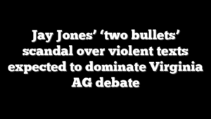 Jay Jones’ ‘two bullets’ scandal over violent texts expected to dominate Virginia AG debate