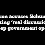 Johnson accuses Schumer of blocking ‘real discussion’ to keep government open