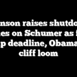 Johnson raises shutdown stakes on Schumer as food stamp deadline, Obamacare cliff loom