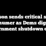 Johnson sends critical signal to Schumer as Dems dig in on government shutdown chaos
