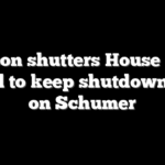 Johnson shutters House again in bid to keep shutdown heat on Schumer