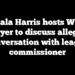 Kamala Harris hosts WNBA player to discuss alleged conversation with league commissioner