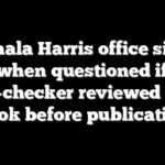 Kamala Harris office silent when questioned if fact-checker reviewed new book before publication