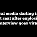 Liberal media darling in the hot seat after explosive interview goes viral