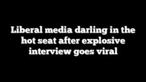 Liberal media darling in the hot seat after explosive interview goes viral