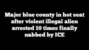 Major blue county in hot seat after violent illegal alien arrested 10 times finally nabbed by ICE