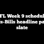 NFL Week 9 schedule: Chiefs-Bills headline packed slate
