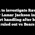 NFL to investigate Ravens over Lamar Jackson injury report handling after being ruled out vs Bears