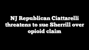 NJ Republican Ciattarelli threatens to sue Sherrill over opioid claim