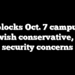 NYU blocks Oct. 7 campus talk by Jewish conservative, citing security concerns