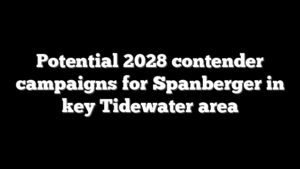 Potential 2028 contender campaigns for Spanberger in key Tidewater area