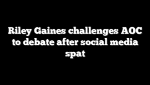 Riley Gaines challenges AOC to debate after social media spat