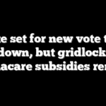 Senate set for new vote to end shutdown, but gridlock over Obamacare subsidies remains
