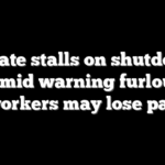 Senate stalls on shutdown vote amid warning furloughed workers may lose pay