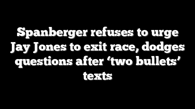 Spanberger refuses to urge Jay Jones to exit race, dodges questions after ‘two bullets’ texts