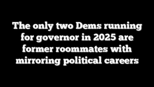 The only two Dems running for governor in 2025 are former roommates with mirroring political careers