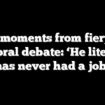 Top 5 moments from fiery NYC mayoral debate: ‘He literally has never had a job’
