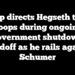 Trump directs Hegseth to pay troops during ongoing government shutdown standoff as he rails against Schumer