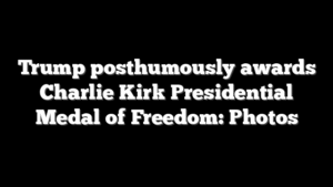 Trump posthumously awards Charlie Kirk Presidential Medal of Freedom: Photos