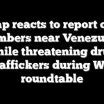 Trump reacts to report of B-1 bombers near Venezuela while threatening drug traffickers during WH roundtable