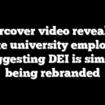 Undercover video reveals red state university employee suggesting DEI is simply being rebranded