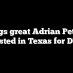 Vikings great Adrian Peterson busted in Texas for DWI