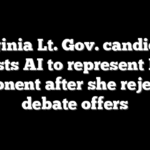 Virginia Lt. Gov. candidate enlists AI to represent Dem opponent after she rejected debate offers