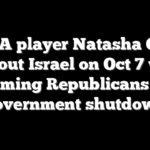 WNBA player Natasha Cloud calls out Israel on Oct 7 while blaming Republicans for government shutdown
