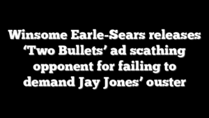 Winsome Earle-Sears releases ‘Two Bullets’ ad scathing opponent for failing to demand Jay Jones’ ouster