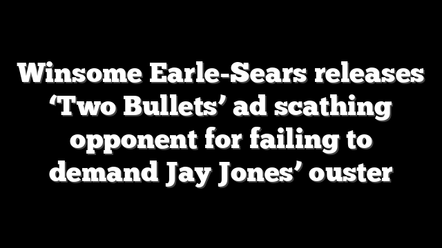 Winsome Earle-Sears releases ‘Two Bullets’ ad scathing opponent for failing to demand Jay Jones’ ouster