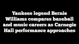 Yankees legend Bernie Williams compares baseball and music careers as Carnegie Hall performance approaches